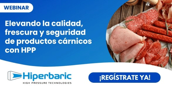 Participa en el webinar de Hiperbaric sobre calidad y seguridad en productos cárnicos con altas presiones