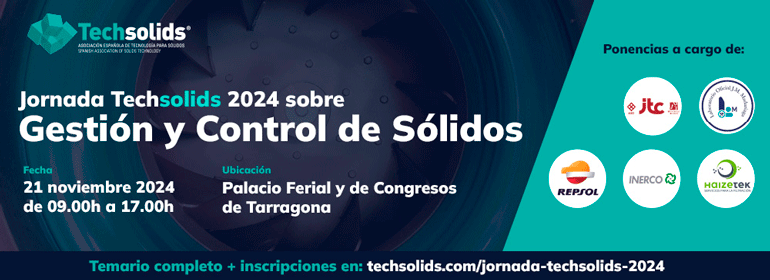 Techsolids celebra una jornada sobre ´Gestión y Control de Sólidos´ en Tarragona